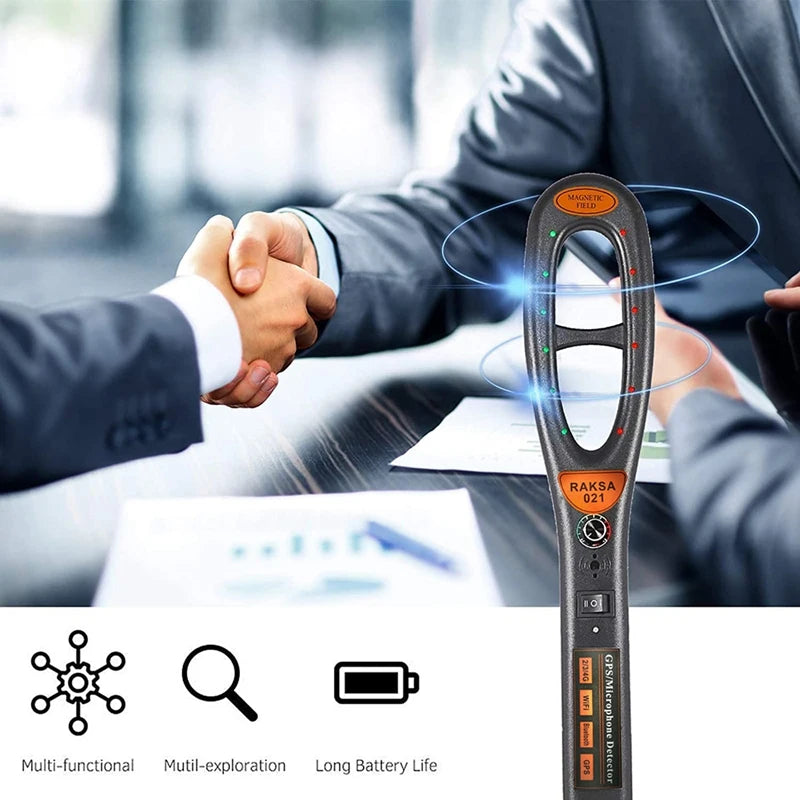 Détecteur Anti-Espion – Détecteur de Caméras Cachées, Micros Espions et Traceurs GPS