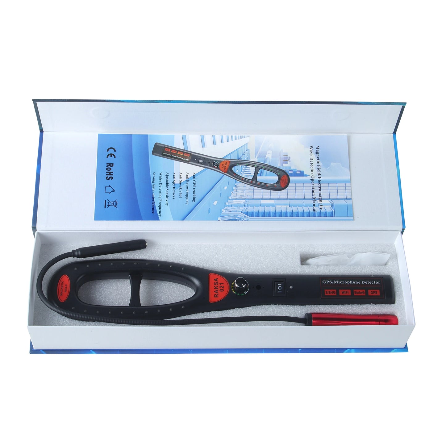 Détecteur Anti-Espion – Détecteur de Caméras Cachées, Micros Espions et Traceurs GPS