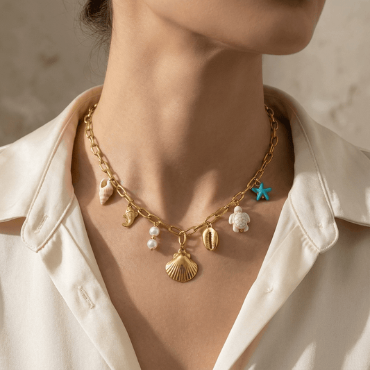 Collier charms mer - CO014